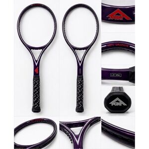 Pony Tennis Racquet 100 Graphite Purple White‎ L3 4 3/8 Grip Unstrung Vintage